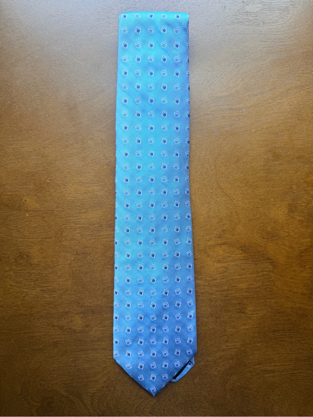 Brooks Brothers 100% Silk Blue Patterned Men's Tie